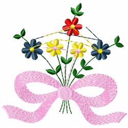 Ribbions And Bows Embroidery Design 2 Ribbions And Bows Embroidery Design 2